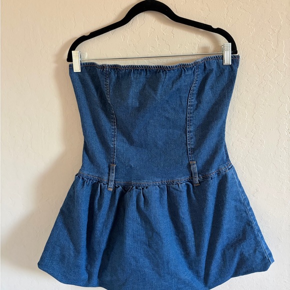 Jolie & Joy by FCT With Love Dresses & Skirts - Jolie & Joy Denim Strapless Mini Dress